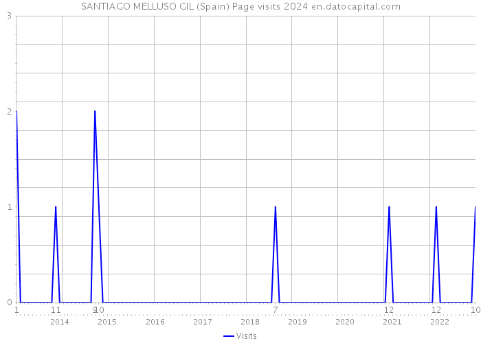 SANTIAGO MELLUSO GIL (Spain) Page visits 2024 