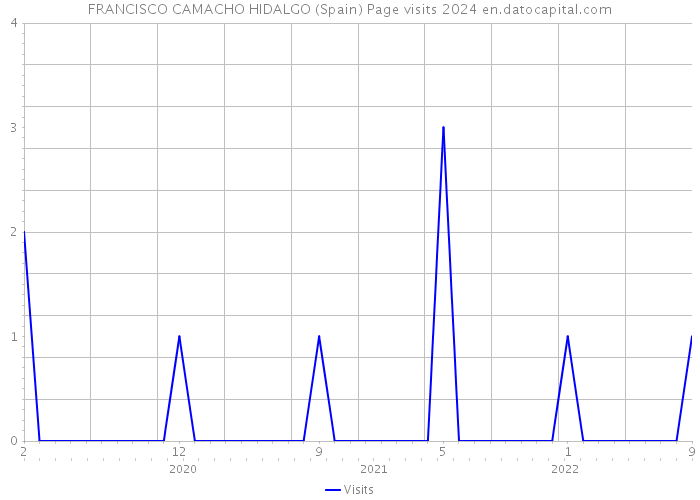 FRANCISCO CAMACHO HIDALGO (Spain) Page visits 2024 