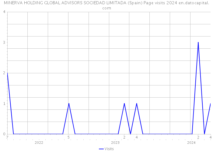 MINERVA HOLDING GLOBAL ADVISORS SOCIEDAD LIMITADA (Spain) Page visits 2024 