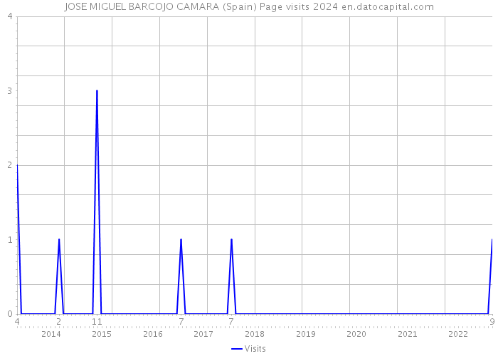 JOSE MIGUEL BARCOJO CAMARA (Spain) Page visits 2024 