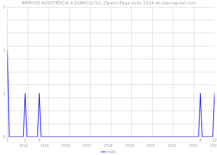IMPROSS ASSISTENCIA A DOMICILI S.L. (Spain) Page visits 2024 