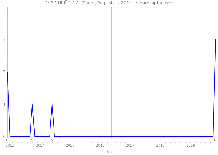 GARCINUÑO S.C. (Spain) Page visits 2024 