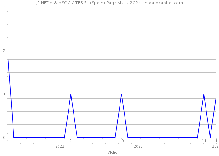 JPINEDA & ASOCIATES SL (Spain) Page visits 2024 