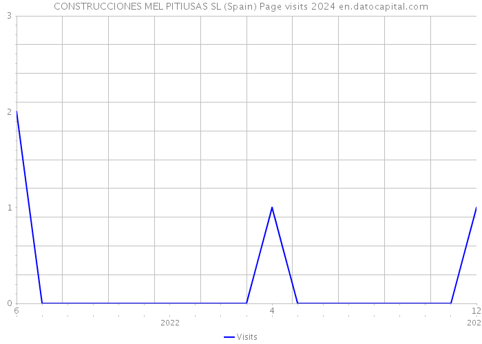 CONSTRUCCIONES MEL PITIUSAS SL (Spain) Page visits 2024 