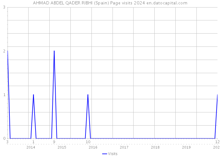 AHMAD ABDEL QADER RIBHI (Spain) Page visits 2024 