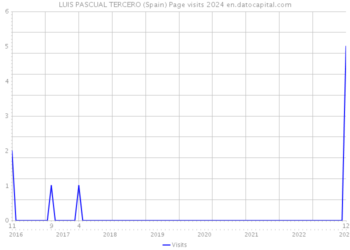 LUIS PASCUAL TERCERO (Spain) Page visits 2024 