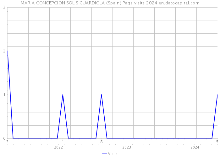 MARIA CONCEPCION SOLIS GUARDIOLA (Spain) Page visits 2024 