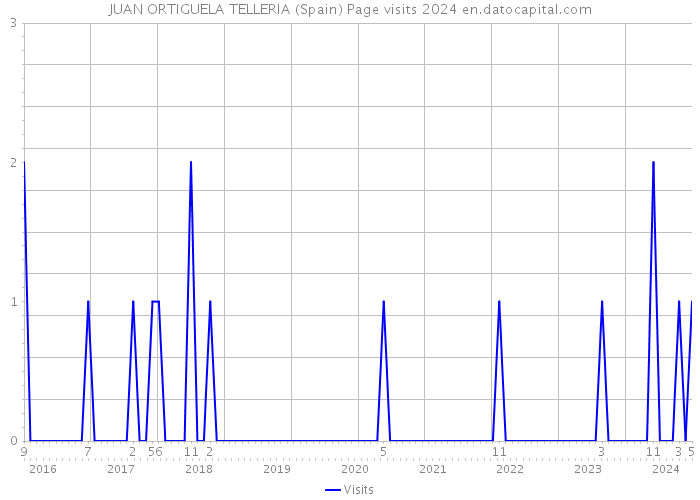 JUAN ORTIGUELA TELLERIA (Spain) Page visits 2024 