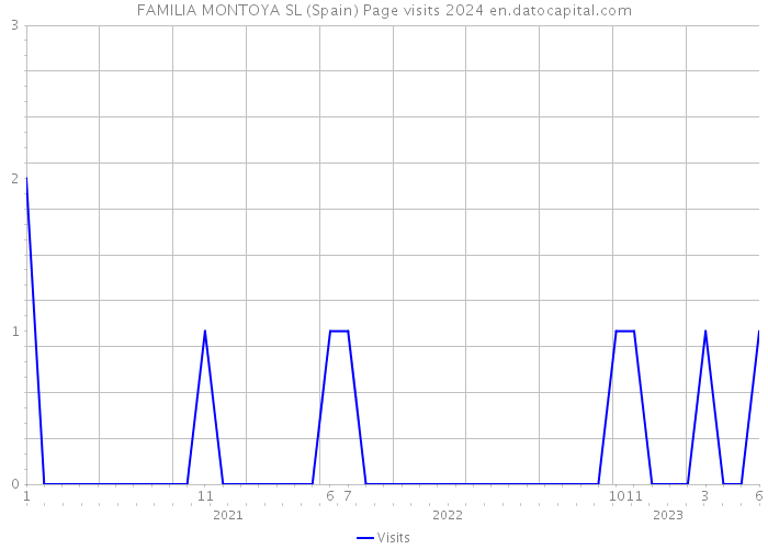 FAMILIA MONTOYA SL (Spain) Page visits 2024 