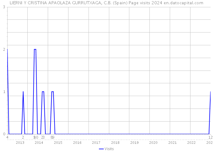 LIERNI Y CRISTINA APAOLAZA GURRUTXAGA, C.B. (Spain) Page visits 2024 