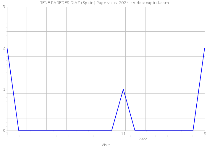 IRENE PAREDES DIAZ (Spain) Page visits 2024 