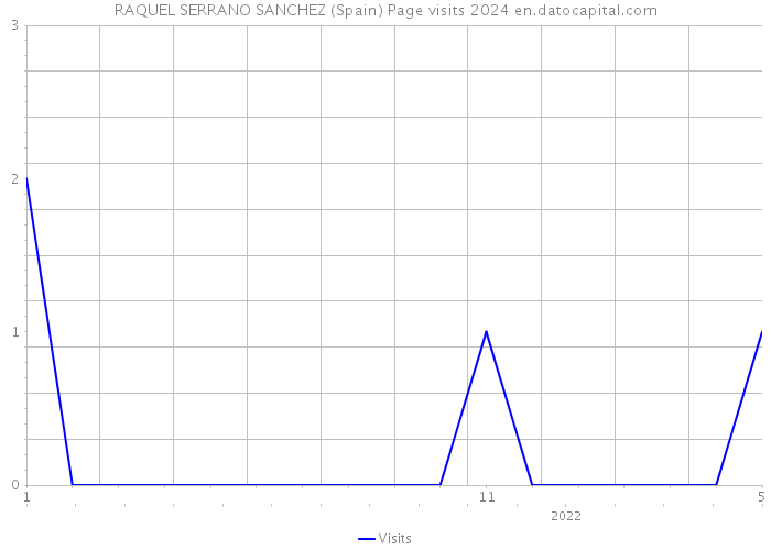 RAQUEL SERRANO SANCHEZ (Spain) Page visits 2024 