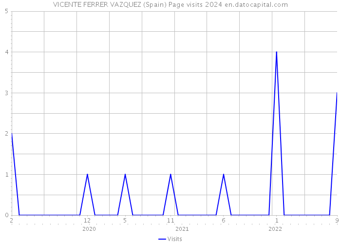 VICENTE FERRER VAZQUEZ (Spain) Page visits 2024 