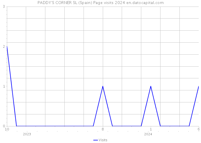 PADDY'S CORNER SL (Spain) Page visits 2024 