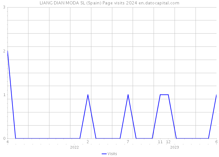 LIANG DIAN MODA SL (Spain) Page visits 2024 