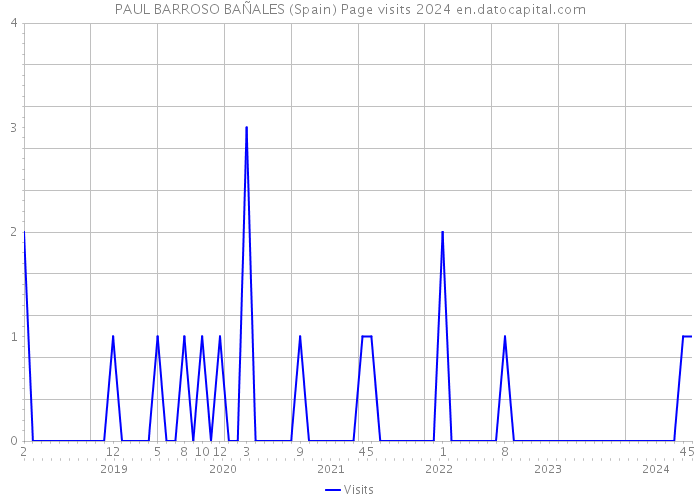 PAUL BARROSO BAÑALES (Spain) Page visits 2024 