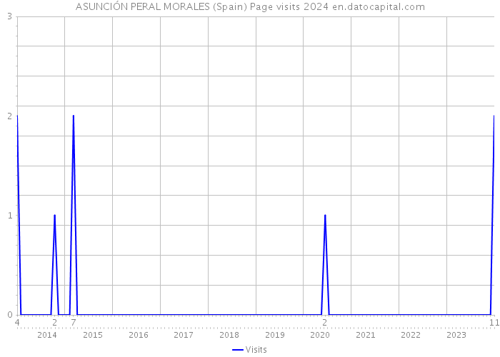 ASUNCIÓN PERAL MORALES (Spain) Page visits 2024 