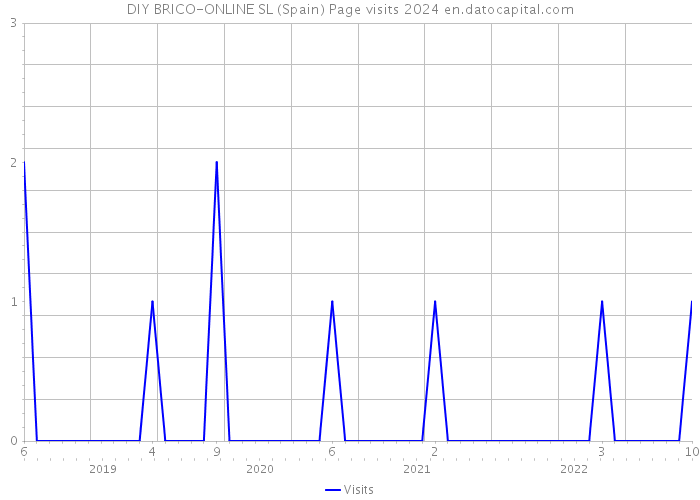 DIY BRICO-ONLINE SL (Spain) Page visits 2024 