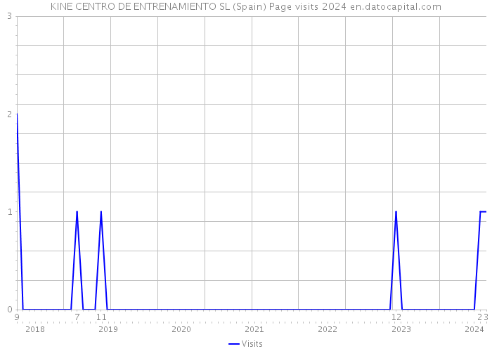 KINE CENTRO DE ENTRENAMIENTO SL (Spain) Page visits 2024 