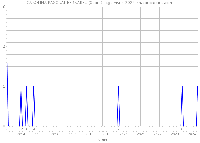 CAROLINA PASCUAL BERNABEU (Spain) Page visits 2024 