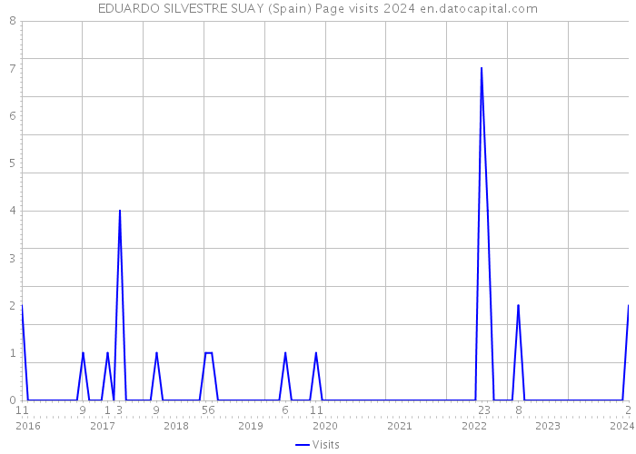 EDUARDO SILVESTRE SUAY (Spain) Page visits 2024 