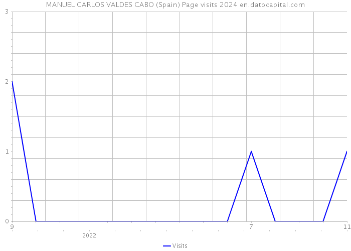 MANUEL CARLOS VALDES CABO (Spain) Page visits 2024 