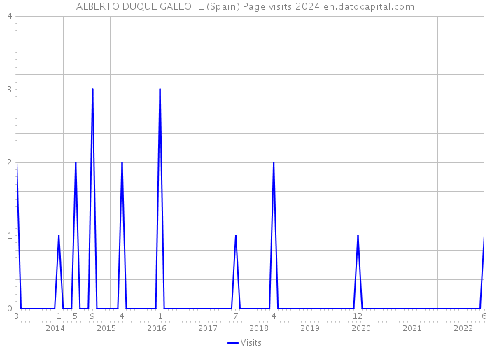 ALBERTO DUQUE GALEOTE (Spain) Page visits 2024 