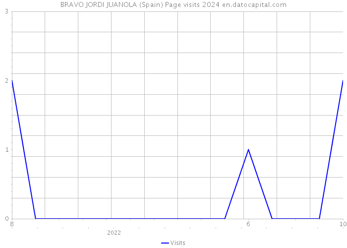 BRAVO JORDI JUANOLA (Spain) Page visits 2024 