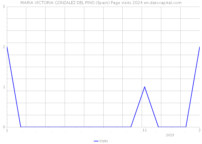 MARIA VICTORIA GONZALEZ DEL PINO (Spain) Page visits 2024 