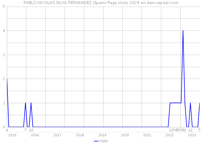 PABLO NICOLAS SILVA FERNANDEZ (Spain) Page visits 2024 