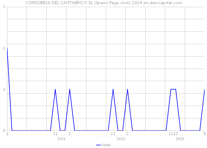 CORDOBESA DEL CANTABRICO SL (Spain) Page visits 2024 