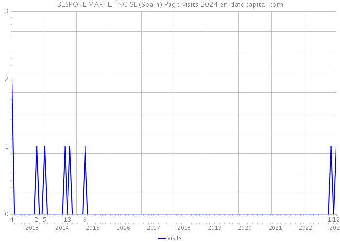 BESPOKE MARKETING SL (Spain) Page visits 2024 