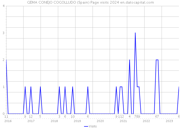 GEMA CONEJO COGOLLUDO (Spain) Page visits 2024 