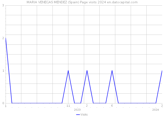 MARIA VENEGAS MENDEZ (Spain) Page visits 2024 