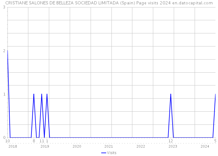 CRISTIANE SALONES DE BELLEZA SOCIEDAD LIMITADA (Spain) Page visits 2024 
