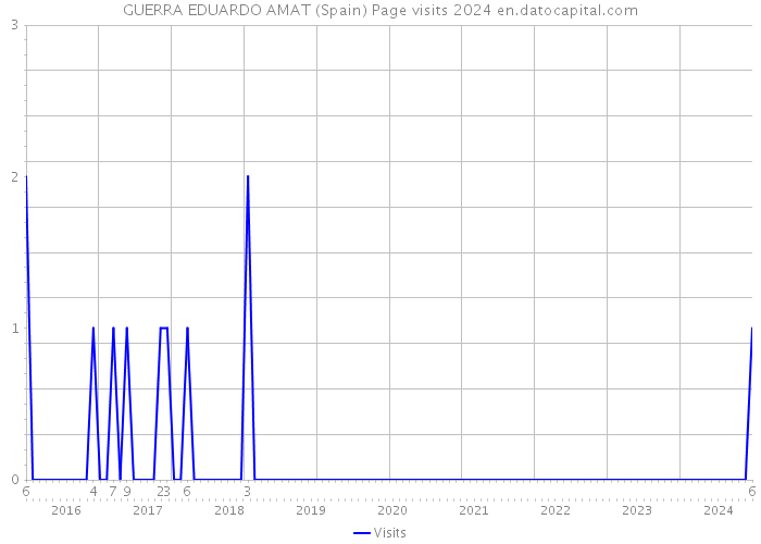 GUERRA EDUARDO AMAT (Spain) Page visits 2024 