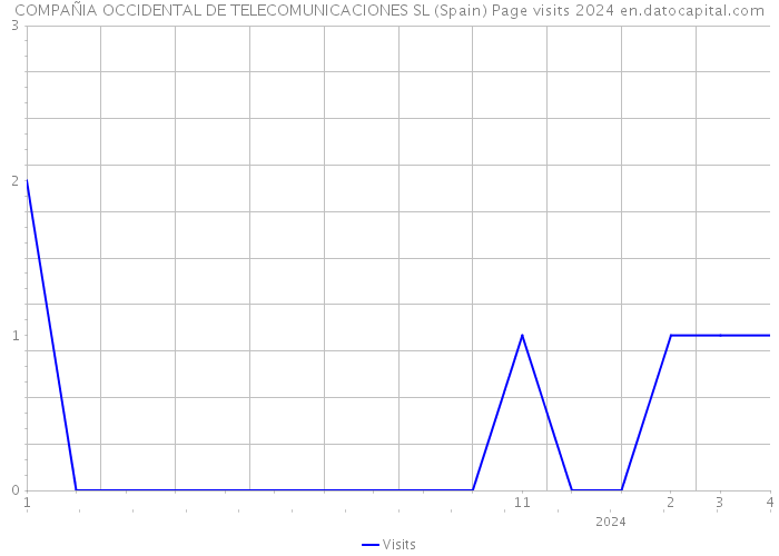 COMPAÑIA OCCIDENTAL DE TELECOMUNICACIONES SL (Spain) Page visits 2024 