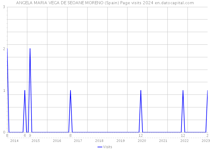 ANGELA MARIA VEGA DE SEOANE MORENO (Spain) Page visits 2024 