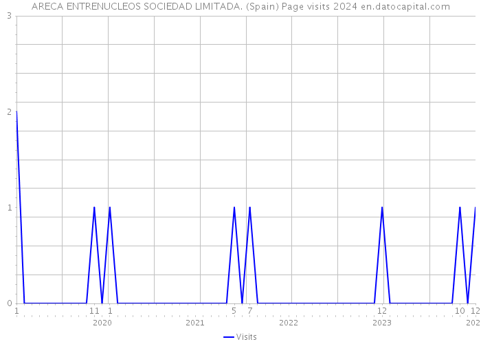 ARECA ENTRENUCLEOS SOCIEDAD LIMITADA. (Spain) Page visits 2024 