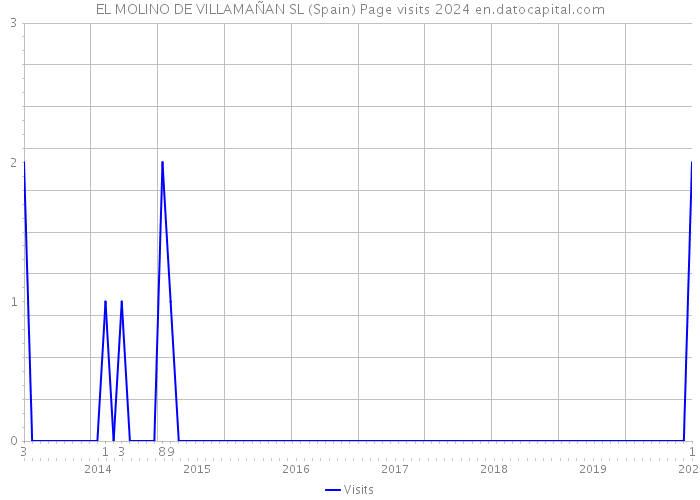 EL MOLINO DE VILLAMAÑAN SL (Spain) Page visits 2024 