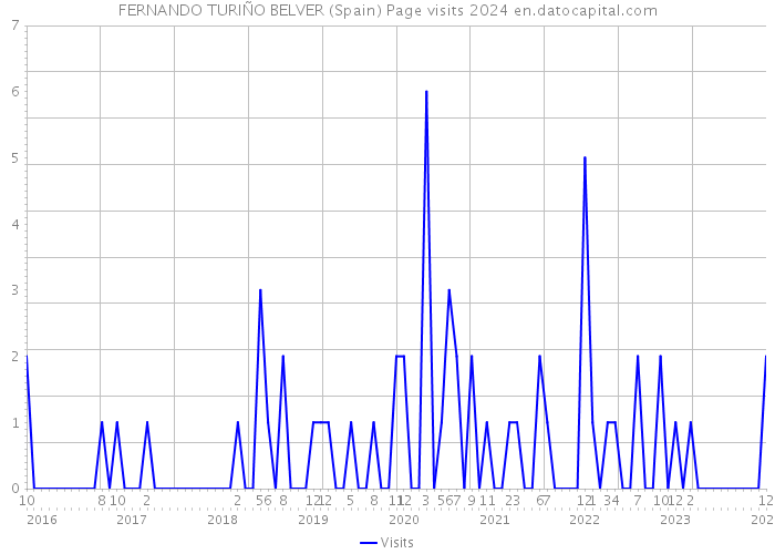 FERNANDO TURIÑO BELVER (Spain) Page visits 2024 