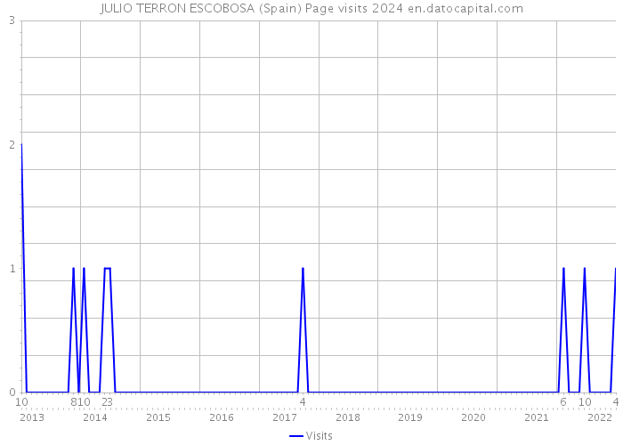 JULIO TERRON ESCOBOSA (Spain) Page visits 2024 