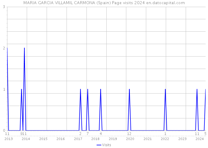 MARIA GARCIA VILLAMIL CARMONA (Spain) Page visits 2024 