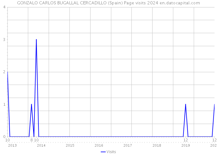 GONZALO CARLOS BUGALLAL CERCADILLO (Spain) Page visits 2024 