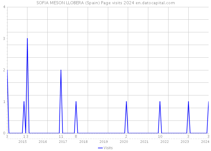 SOFIA MESON LLOBERA (Spain) Page visits 2024 