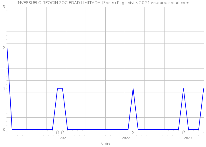 INVERSUELO REOCIN SOCIEDAD LIMITADA (Spain) Page visits 2024 