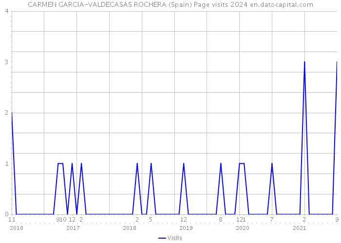 CARMEN GARCIA-VALDECASAS ROCHERA (Spain) Page visits 2024 