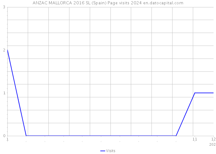 ANZAC MALLORCA 2016 SL (Spain) Page visits 2024 