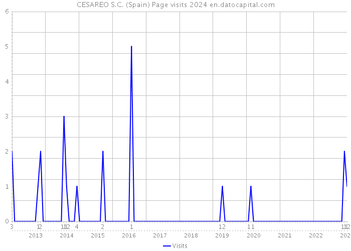 CESAREO S.C. (Spain) Page visits 2024 