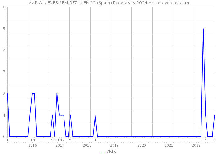 MARIA NIEVES REMIREZ LUENGO (Spain) Page visits 2024 